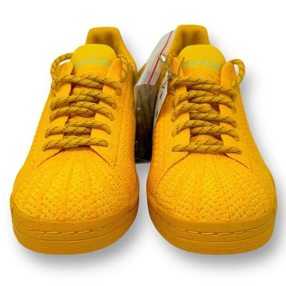Adidas Originals X Pharrell Williams Superstar Primeknit Gold Yellow